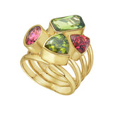 Reign Green and Pink Tourmaline Ring