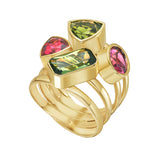 Reign Green and Pink Tourmaline Ring