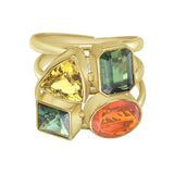 Reign Tourmaline and Garnet Ring