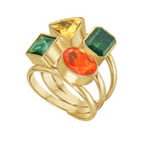 Reign Tourmaline and Garnet Ring