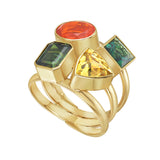 Reign Tourmaline and Garnet Ring