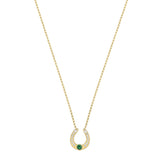 Legacy Mini Tsavorite Horseshoe Necklace