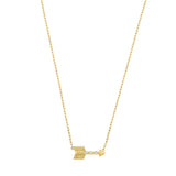 Mini Diamond Arrow Charm Necklace