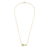Mini Emerald Arrow Charm Necklace