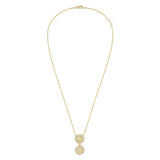 Serenity Small Diamond Double Amulet Charm Necklace