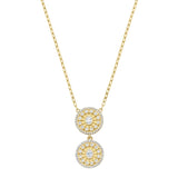 Serenity Small Diamond Double Amulet Charm Necklace