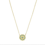 Flower Turquoise Necklace