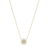 Lumière Diamond Sun Medallion Necklace
