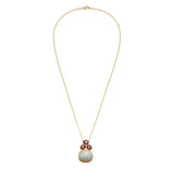 Reign Opal and Triple Spinel Pendant Necklace