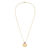Reign Opal and Violet Spinel Pendant Necklace