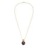 Reign Opal and Yellow Tourmaline Pendant Necklace