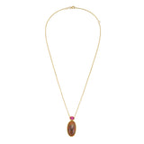 Reign Opal and Pink Tourmaline Pendant Necklace