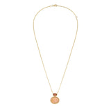 Reign Opal and Peach Tourmaline Pendant Necklace