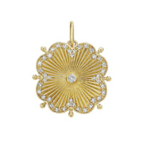 Cassandane Small Diamond Clover Medallion