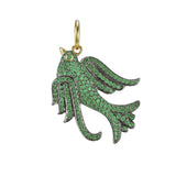 Lovey Baby Bird Emerald Charm