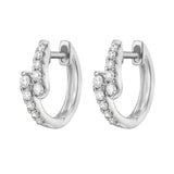 Diamond Wrap Huggie Earrings