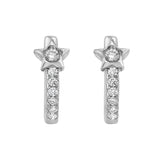 Diamond Star Huggie Earrings