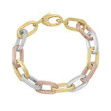 Joy Tri Color Signature Jumbo Link Satin Bracelet