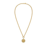 Cassandane Small Sun Medallion Rolo Necklace