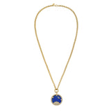 Starry Night Lapis Medallion Rolo Necklace