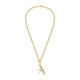 Wings of Love Swallow Charm Rolo Necklace