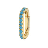 Side Turquoise Clicker Connector