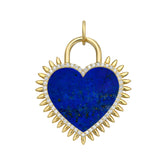 Seasons™ Full Spiked Interchangeable Padlock Heart Charm