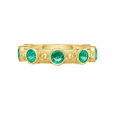 Aurelia Emerald Stackable Bead Ring