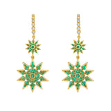 Lumière Jumbo Emerald Dangle Earrings