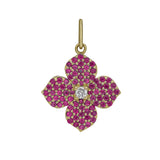 Flora Ruby Flower Charm