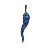 Sapphire Cornicello Charm