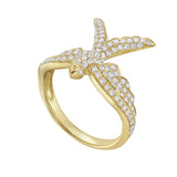 Wings of Love Swallow Diamond Bird Ring