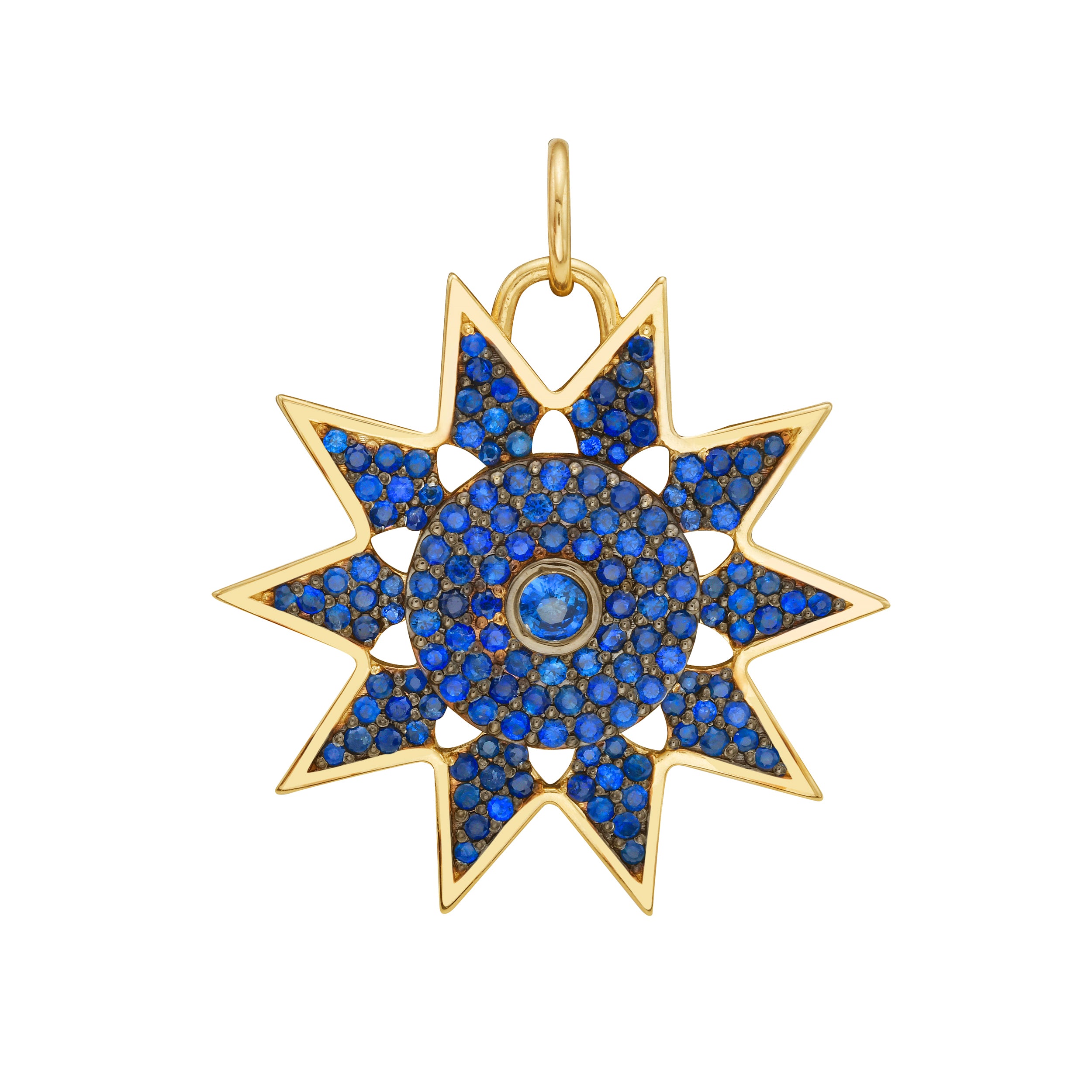 Sapphire Star Charm
