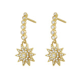 Lumière Star Dangle Post Back Earrings