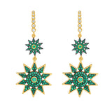Lumière Jumbo Emerald Dangle Earrings