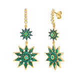 Lumière Jumbo Emerald Dangle Earrings