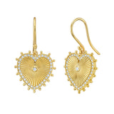 Cassandane Heart Dangle Earrings