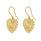 Cassandane Heart Dangle Earrings