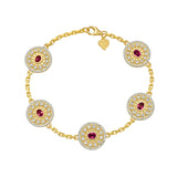 Serenity Ruby and Diamond Bracelet