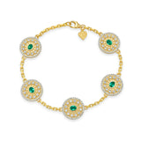 Serenity Emerald and Diamond Bracelet