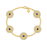 Serenity Sapphire and Diamond Bracelet