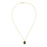 Victoire Art Deco Emerald Oval Necklace