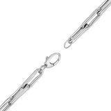 Milano Small Elongated Chunky Pinched Link Chain