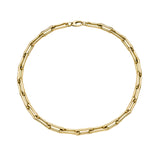 Milano Small Elongated Chunky Pinched Link Chain