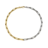 Milano Small Elongated Chunky Pinched Split Link Chain