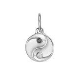 Mini Harmony Domed Diamond Yin Yang Medallion