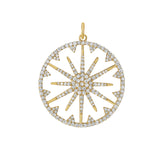 Solara Diamond Sunburst Medallion