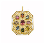 Per Sempre Octagon Multi Tourmaline Pendant