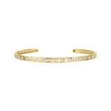 Emerald Cut Diamond Cuff Bangle