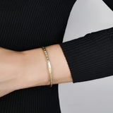 Baguette Diamond Cuff Bangle